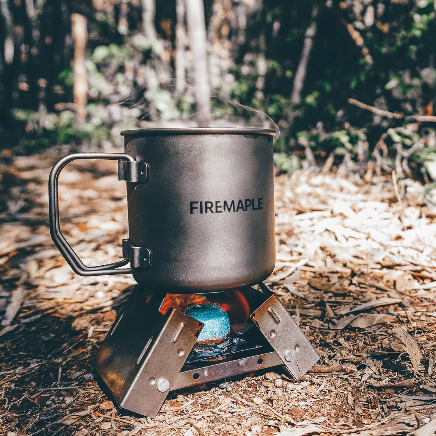 Ultralight Titanium Camping Mug with Foldable Handle