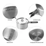Stainless Steel Camping Cookware Pot Set