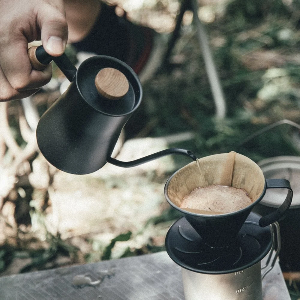 Stainless Steel Pour Over Coffee Filter Reusable Mesh Dripper for Camping