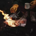 Ultralight Titanium Wood Camping Stove – Foldable, Portable & Multi-Purpose