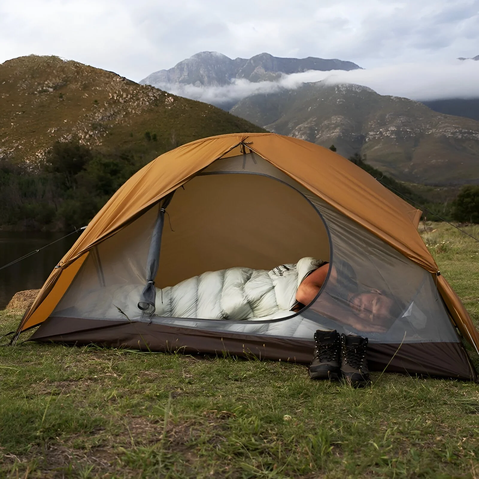 Ultralight 1-Person Waterproof Backpacking Tent for Hiking & Outdoor Adventures
