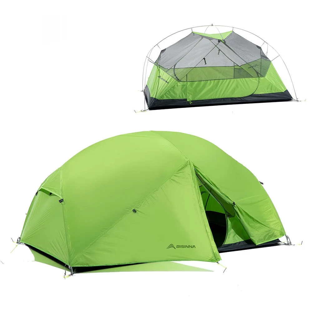 Ultralight 2 Person Camping Tent with Double Layer & Waterproof Mat