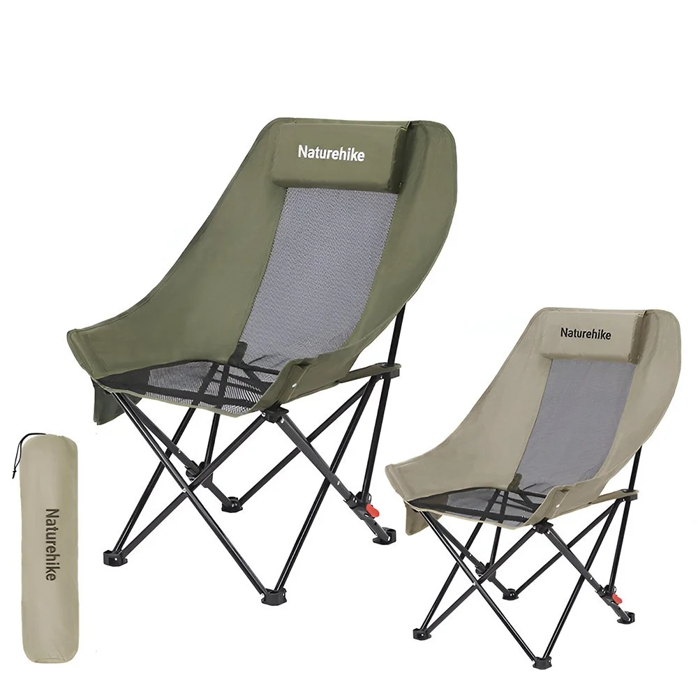 High Back Folding Mesh Camping Chair – Portable, Lightweight, Adjustable