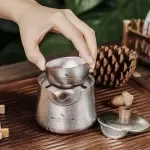 Ultralight Titanium Tea Maker Set - 150ML Pot with Optional Cups for Camping