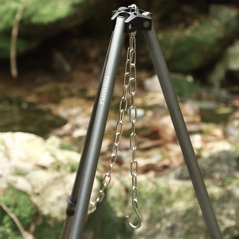Adjustable Campfire Tripod Grill
