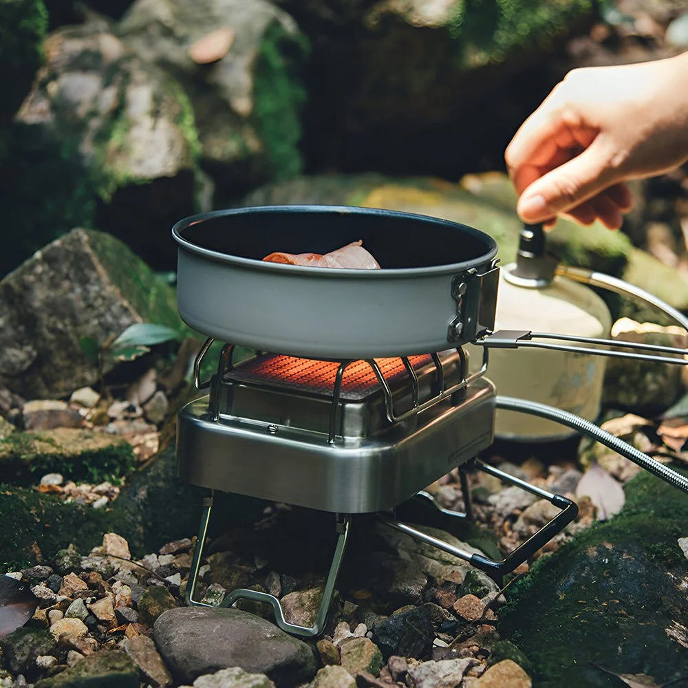 6 Inch Non-Stick Ultralight Frying Pan with Detachable Handle for Camping