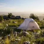 Ultralight 2-Person Double Layer Waterproof Backpacking Tent with Mat