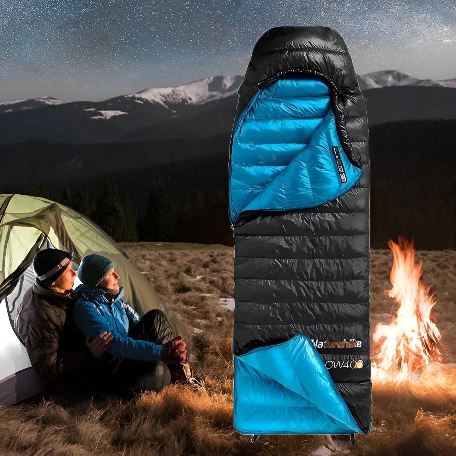 Ultralight 4-Season Down Sleeping Bag - Waterproof, Warm & Compact