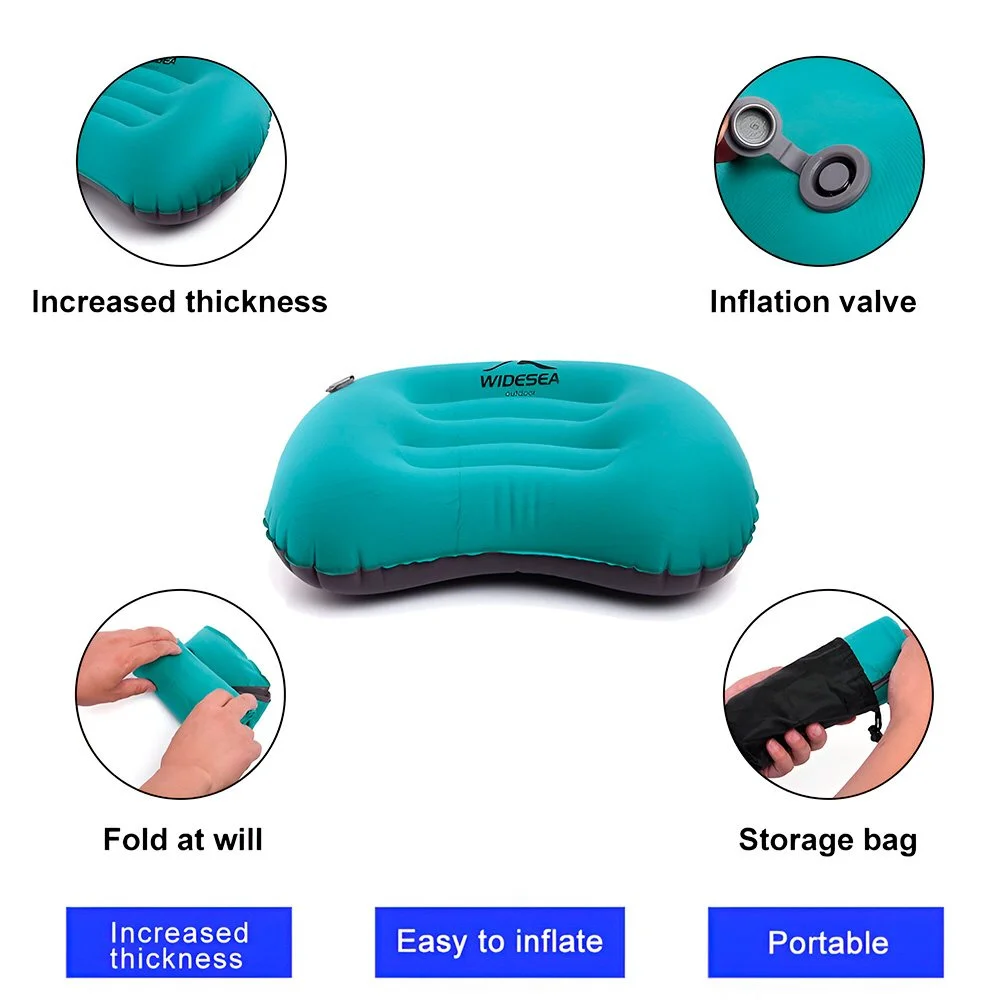 Ultralight Inflatable Camping Pillow – Compact, Foldable & Travel-Ready