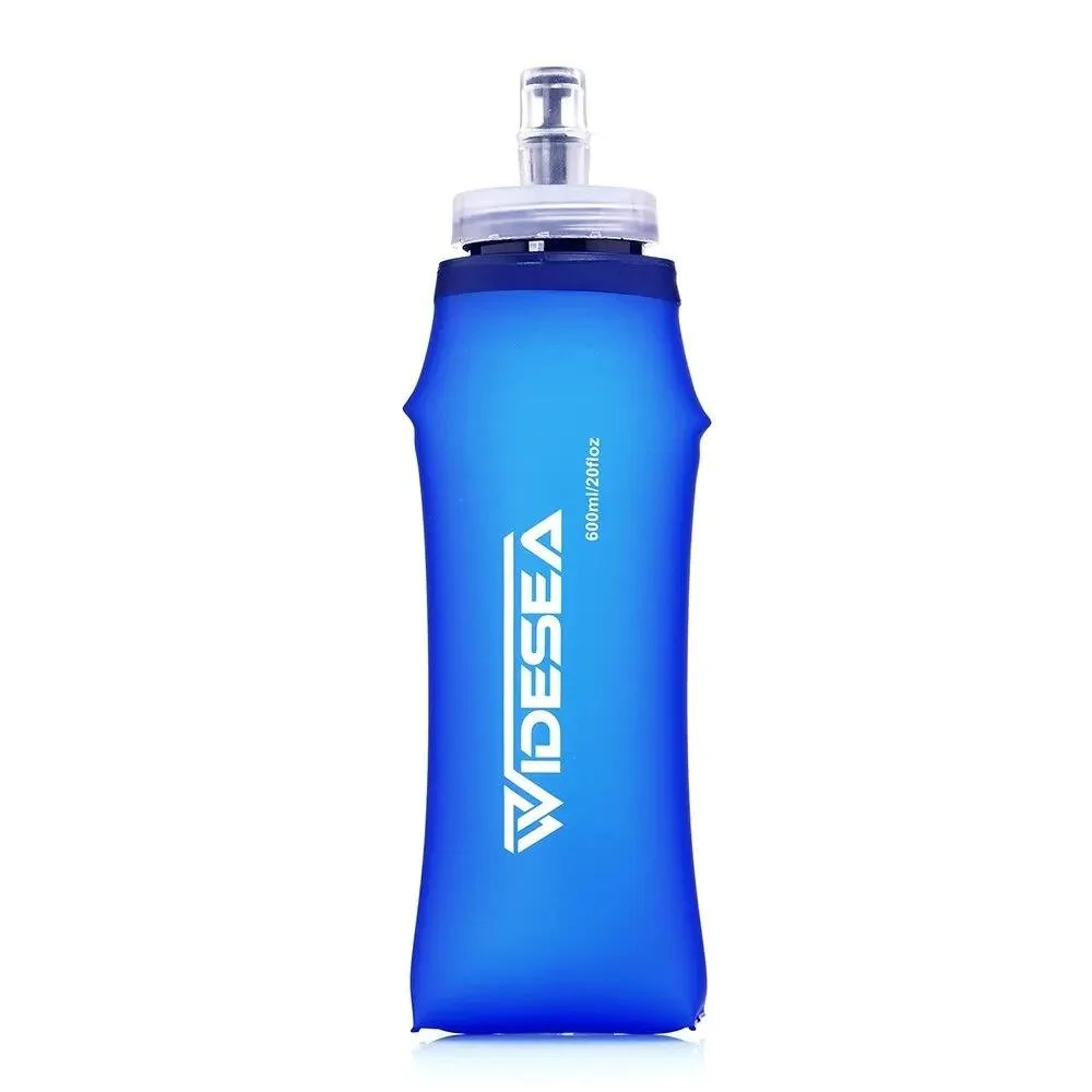 600ml Soft Collapsible Water Bottle – BPA-Free Hydration for Running & Hiking