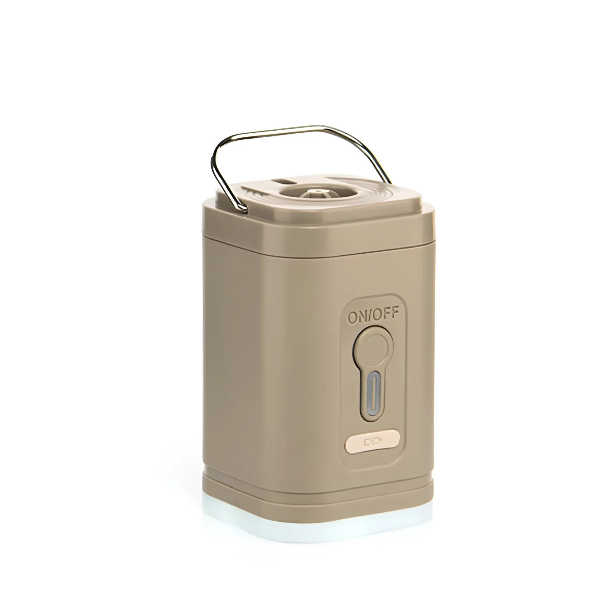 Portable Electric Air Pump with Camping Light for Outdoor & Travel Use