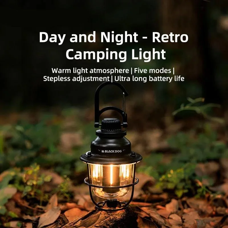 Vintage Outdoor Camping Light – Long-Life Rechargeable Emergency Lantern