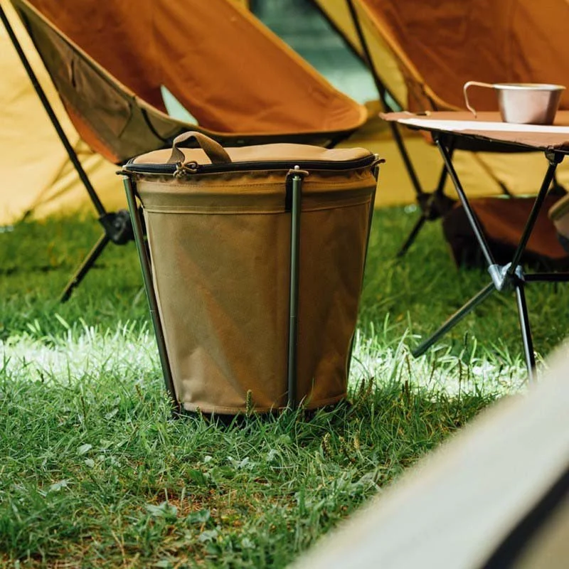 Collapsible Outdoor Camping Trash Bin – 20L Portable Oxford Cloth Waste Bag