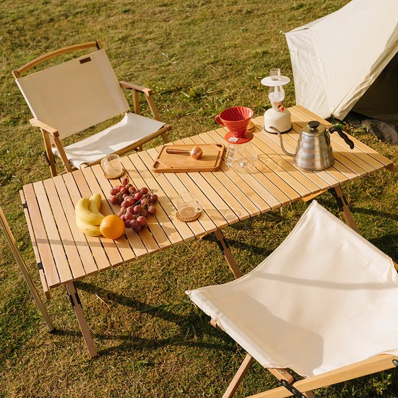 Portable Solid Wood Folding Camping Table – Durable, Stylish, Easy to Carry