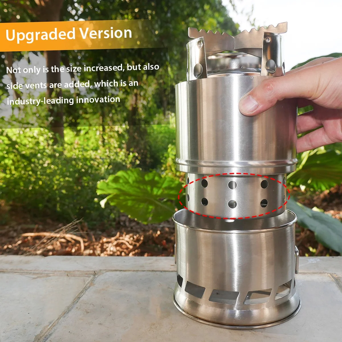 Portable Folding Wood Burning Stove – 1.3 lb
