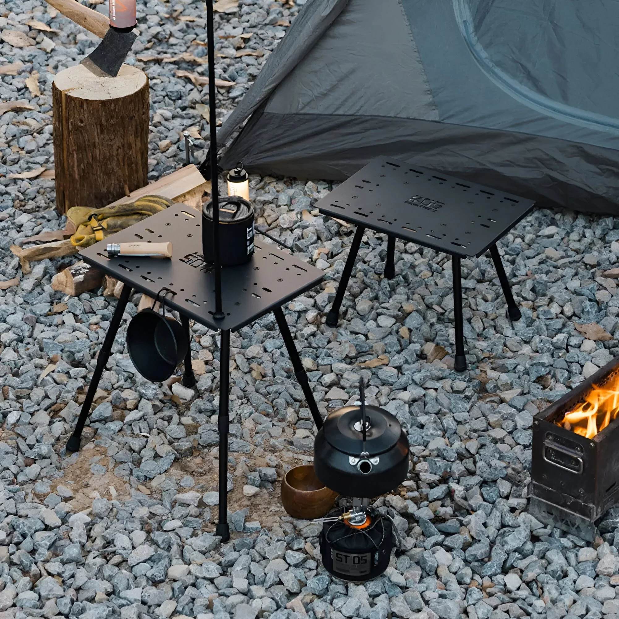 High Load-Bearing Aluminum Folding Camp Table