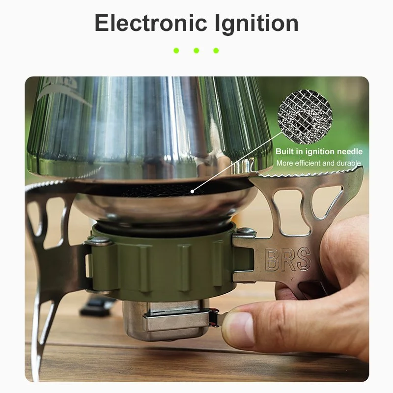Portable Foldable Camping Gas Stove - Lightweight Windproof Burner for Outdoor Use