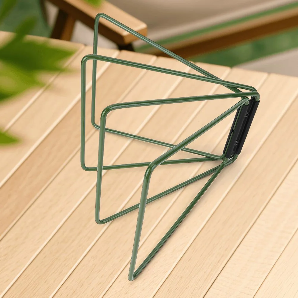 Folding Metal Storage Stand – Portable Outdoor Cooking & Gear Organizer