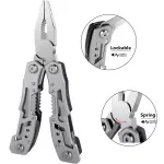 14-in-1 Folding Multi-Tool with Knife, Scissors, Pliers & Survival Gear