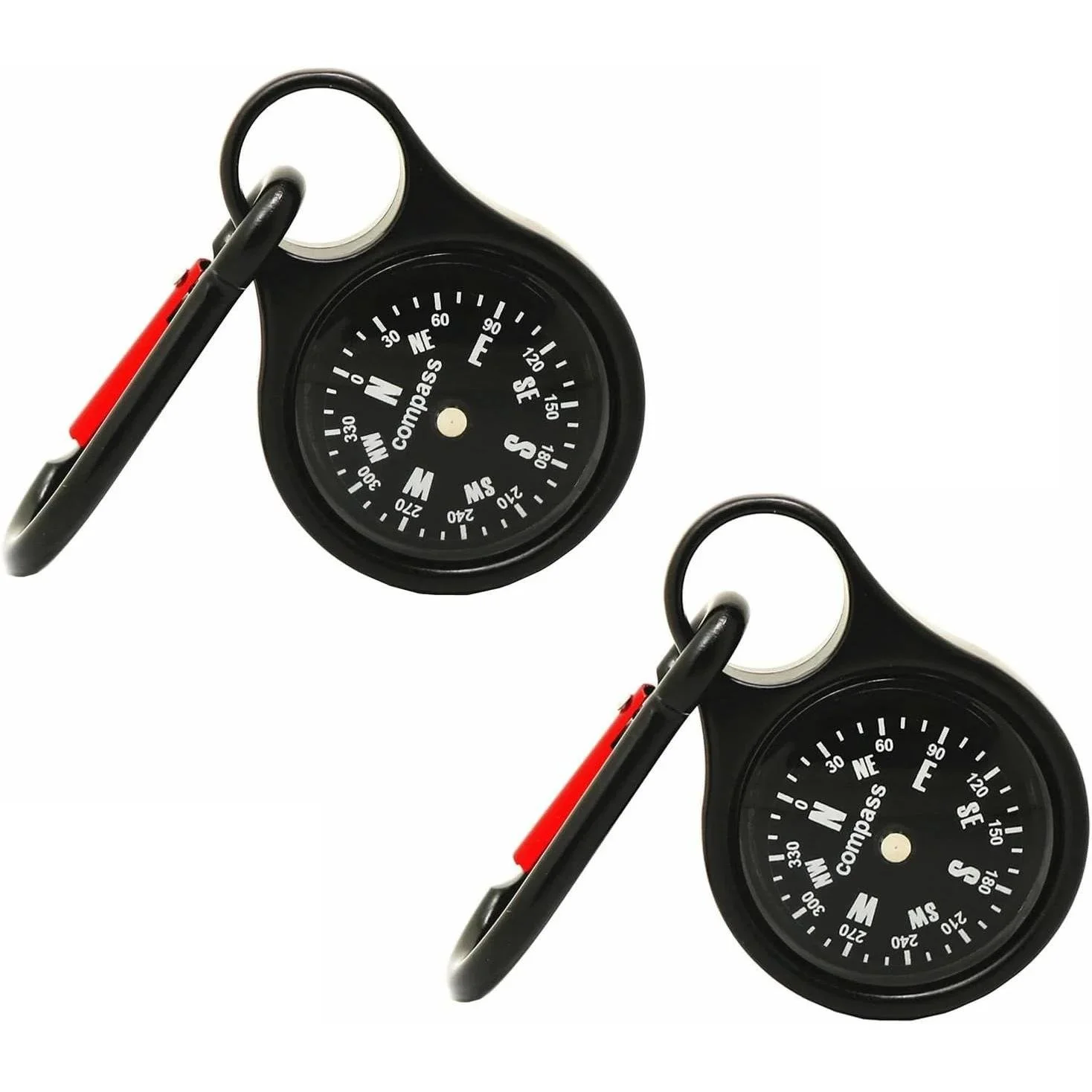 Portable Steel Compass Keychain