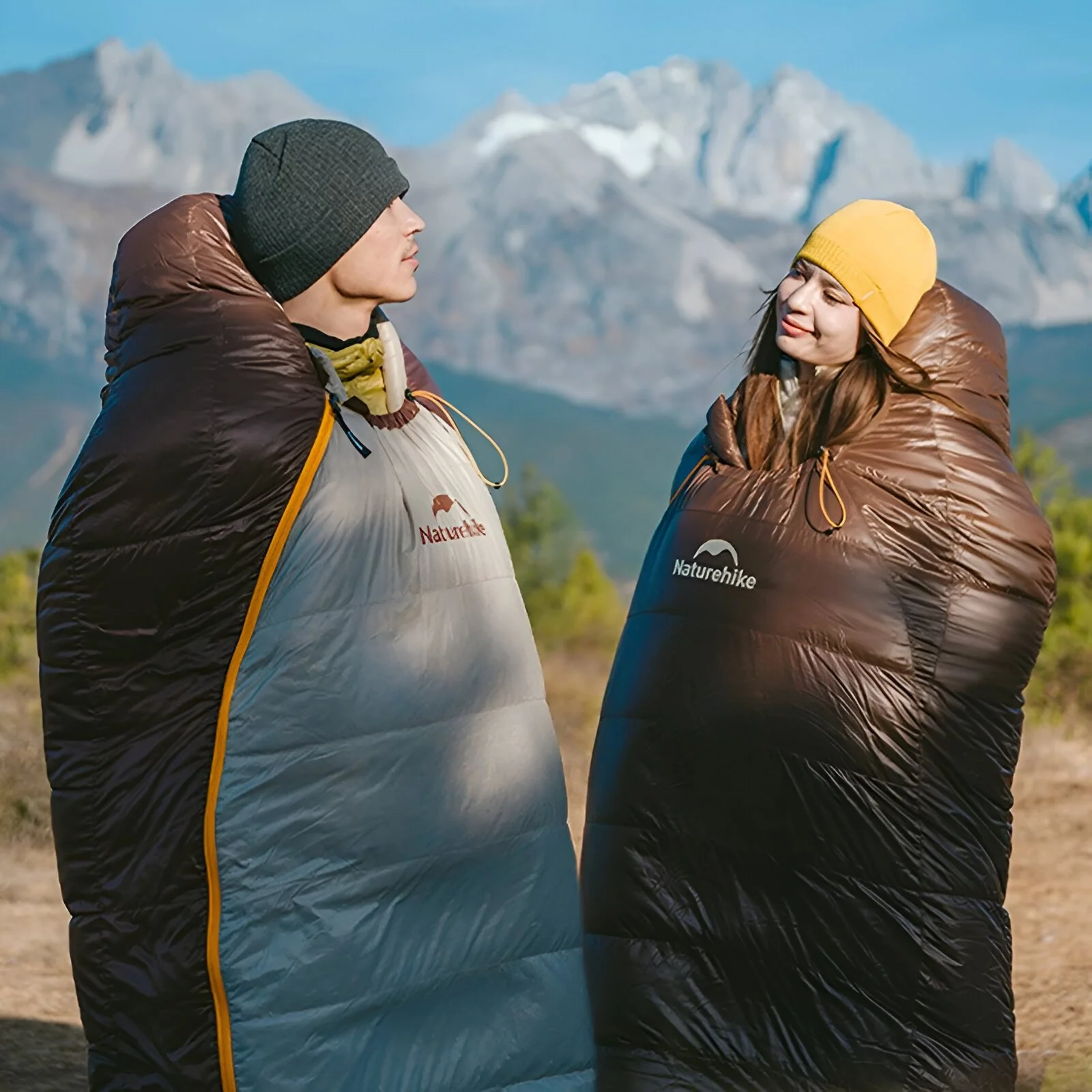 Ultralight 4-Season Mummy Sleeping Bag with Duck Down Fill -10°F to -4°F