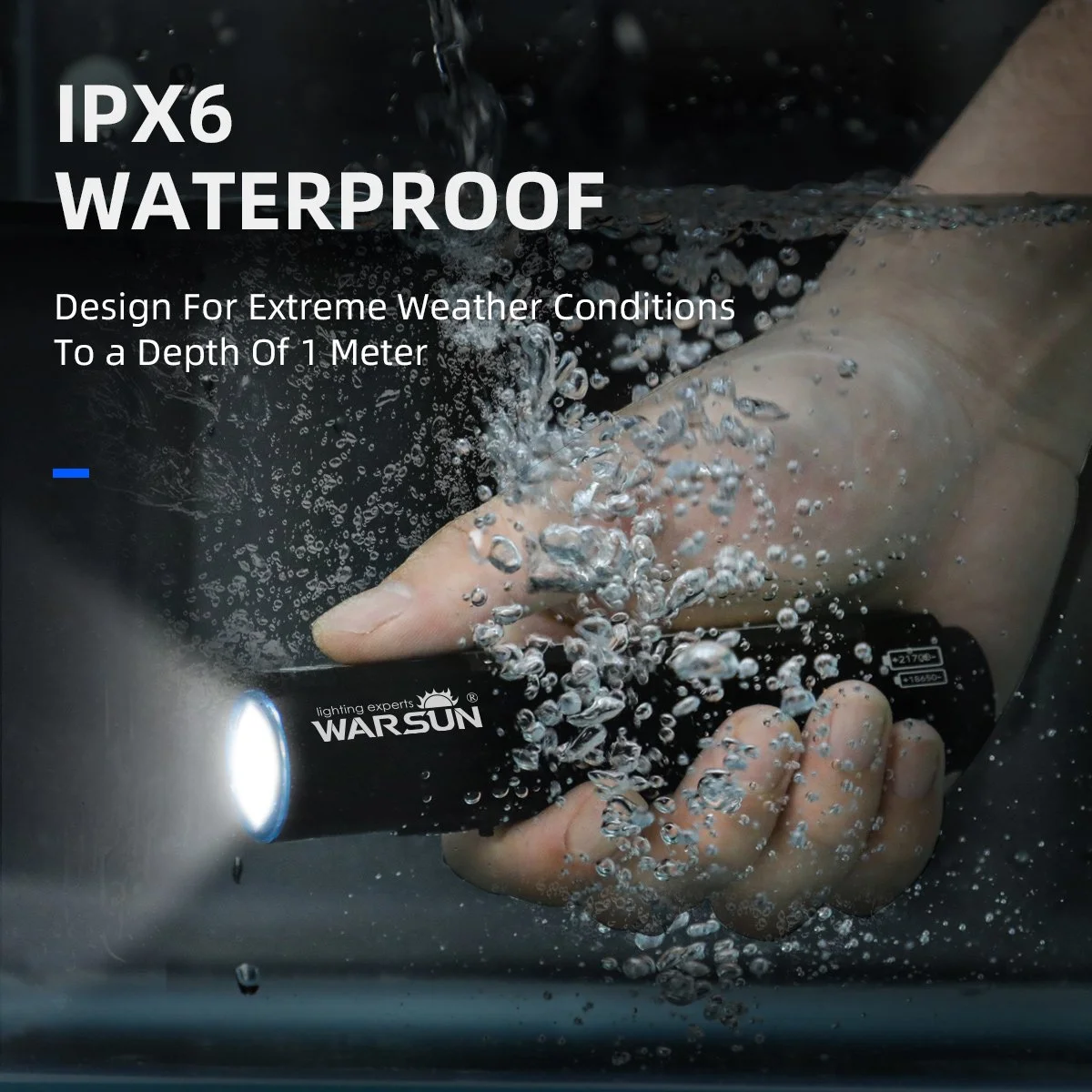 Rechargeable Magnetic LED Flashlight with 8 Modes for Camping & Emergency
