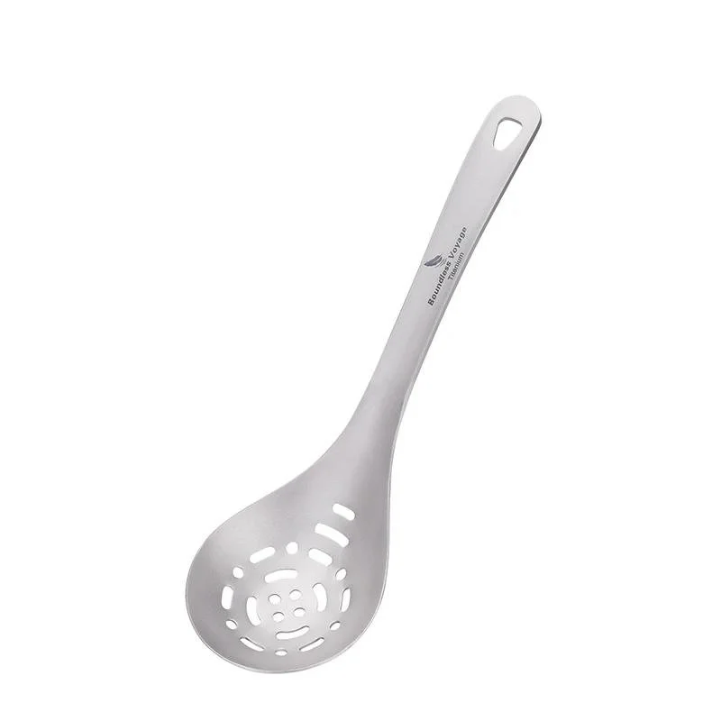 Ultralight Titanium Slotted Spoon - Perfect for Cooking and Straining