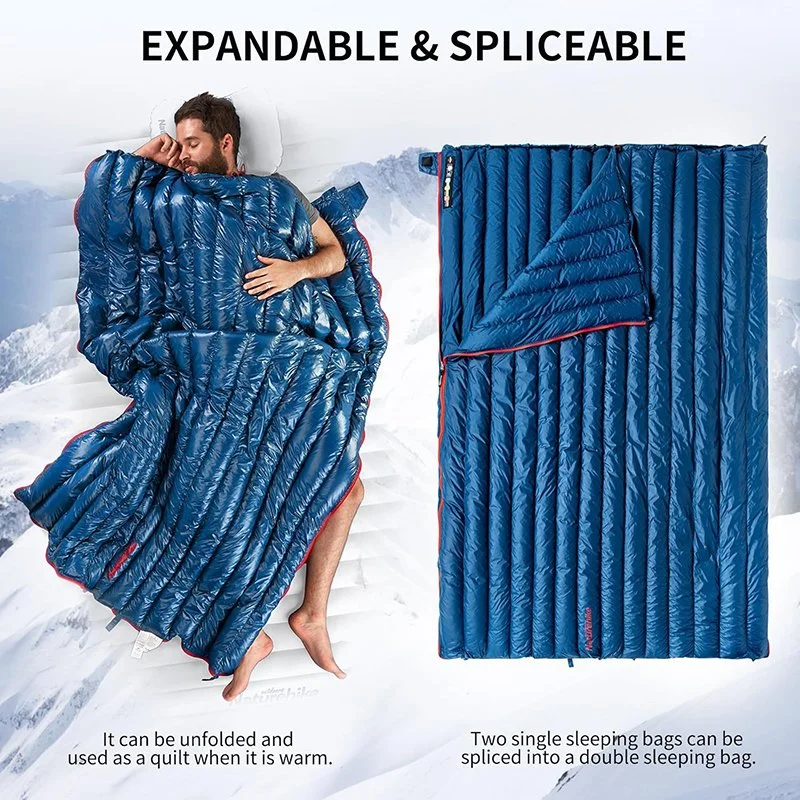 Ultralight Waterproof Duck Down Sleeping Bag for Camping & Backpacking