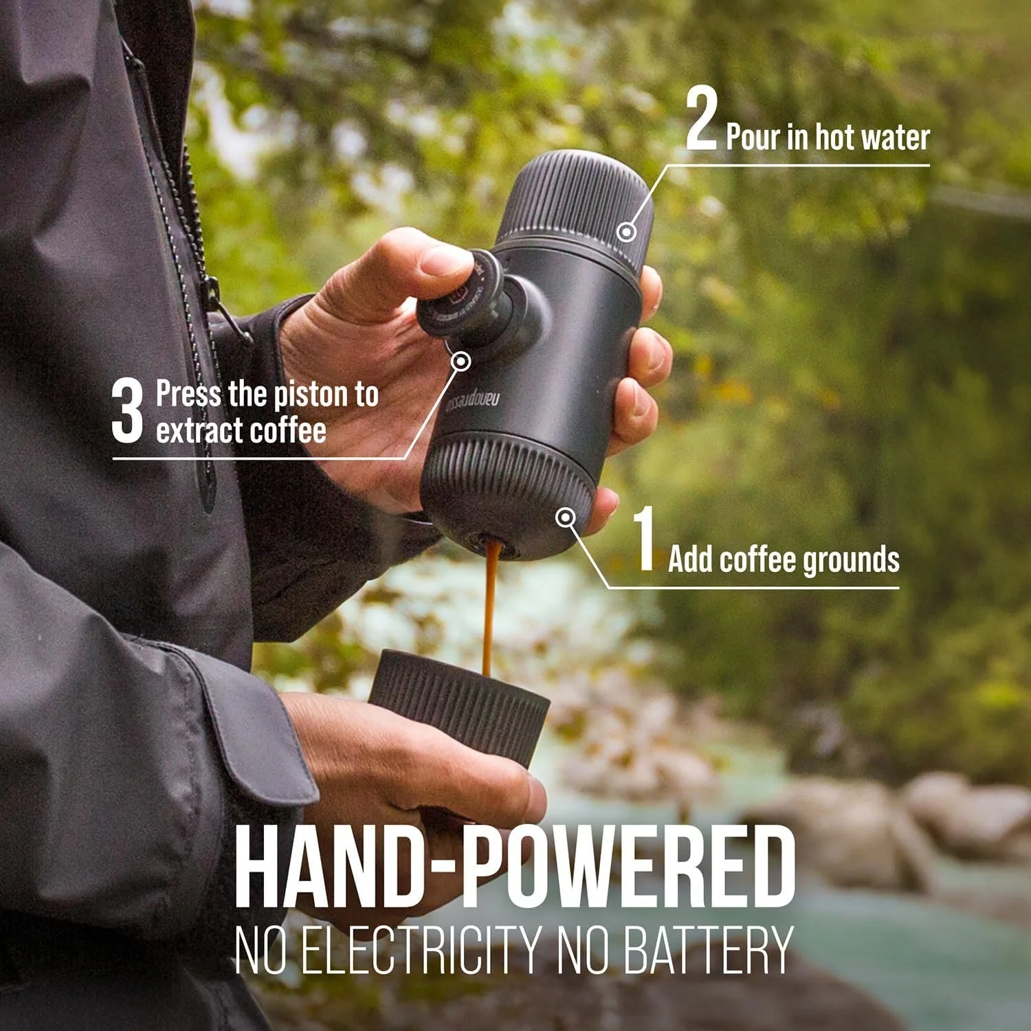 Portable Espresso Maker with Travel Case