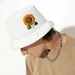 Sunflower Bucket Hat - Cute Hat - Floral Bucket Hat