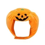 Corduroy Pumpkin Halloween Hat for Cats & Dogs