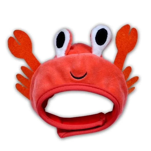 Adorable Crab Pet Hat for Cats and Small Dogs