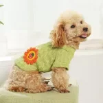 Cozy Knitted Dog Sweater – Warm, Floral, & Cute for Small to Medium Dogs & Cats