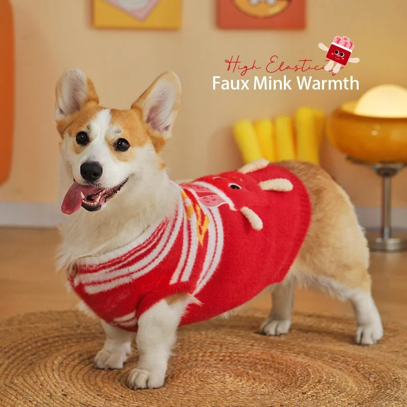 Soft Stretchy Dog Sweater for Small and Medium Dogs