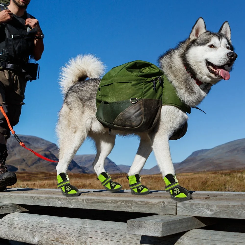 4pcs Reflective Non-Slip Winter Dog Boots