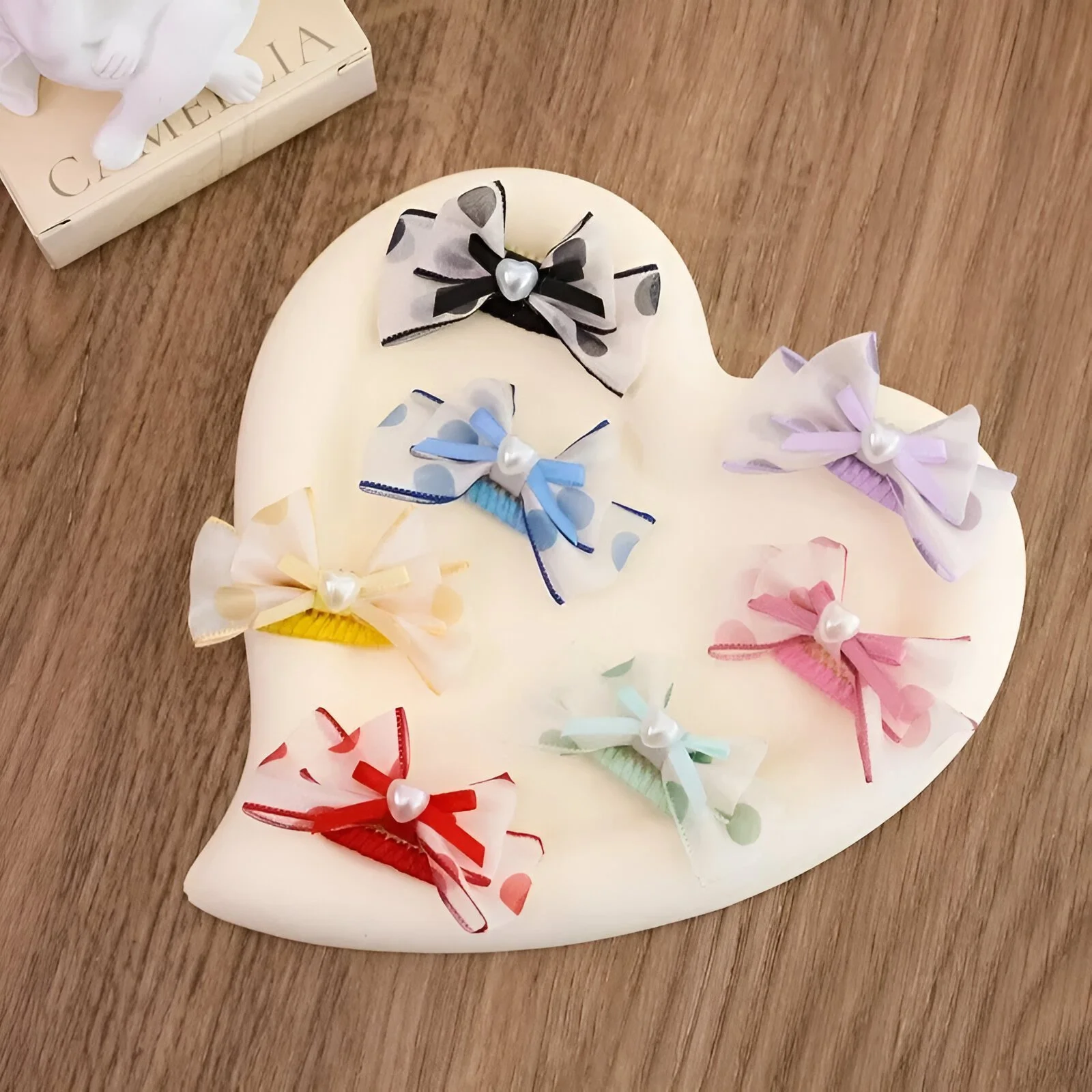 Adorable Lace Bow Pet Hairpin