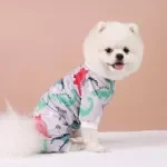 Cute Dinosaur Pajama Jumpsuit for Dogs and Cats - Adorable Pet Apparel