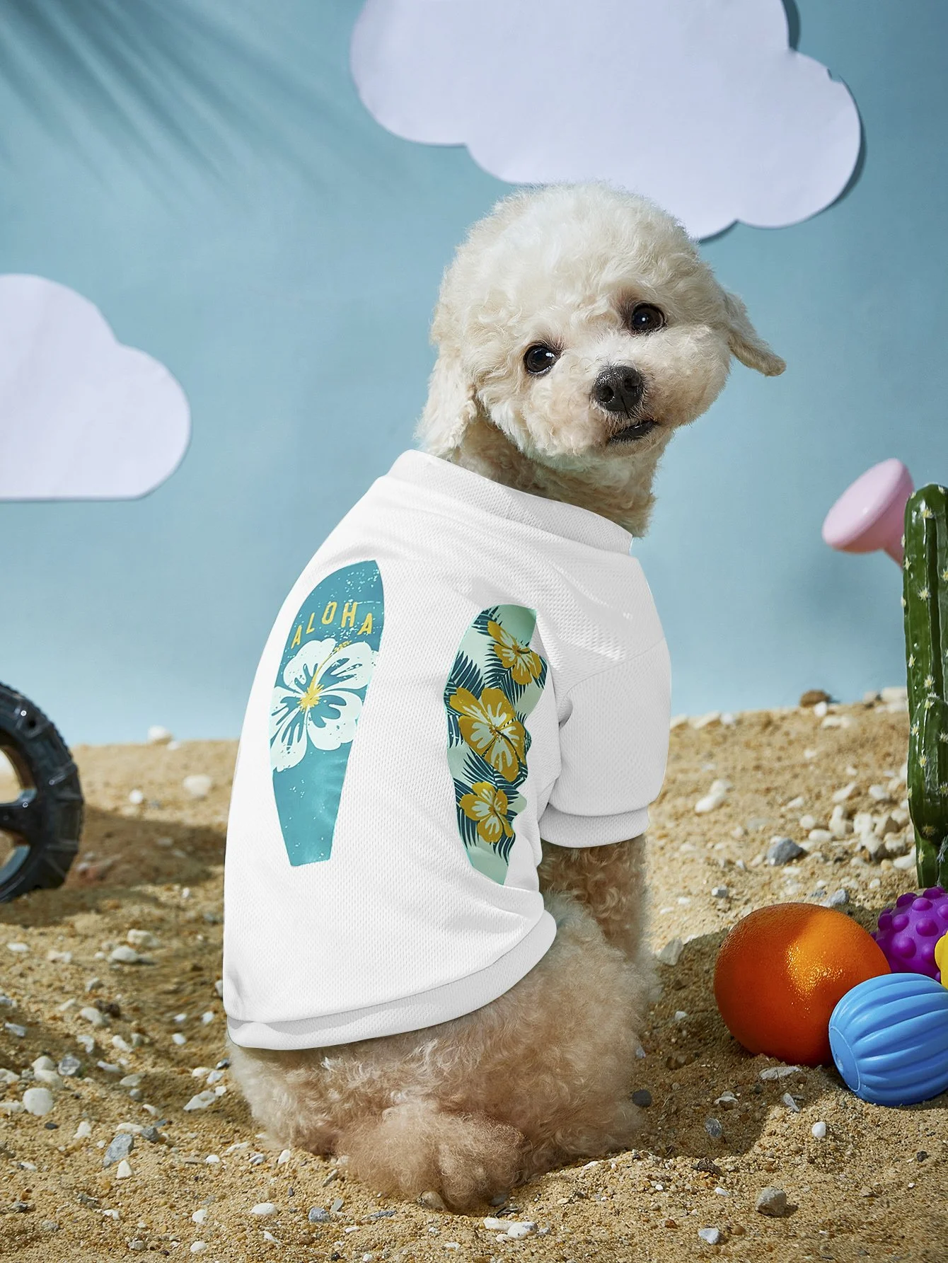 Floral Puppy Sweatshirt