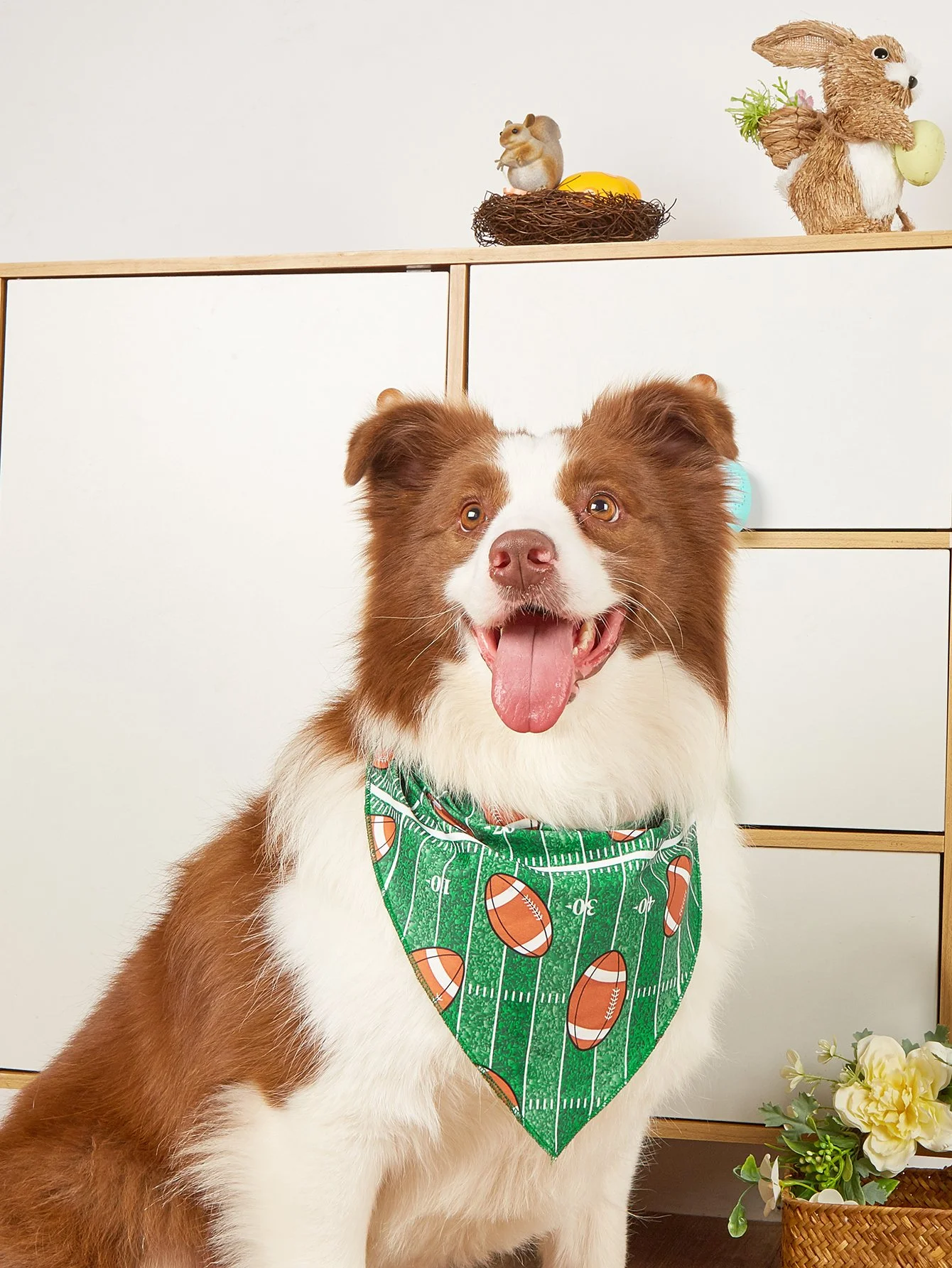 Soft Rugby Sports Bandana for Small Dogs