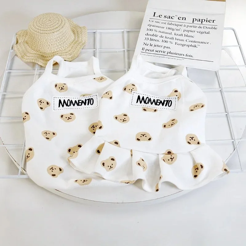 Adorable Cotton Dog Dress