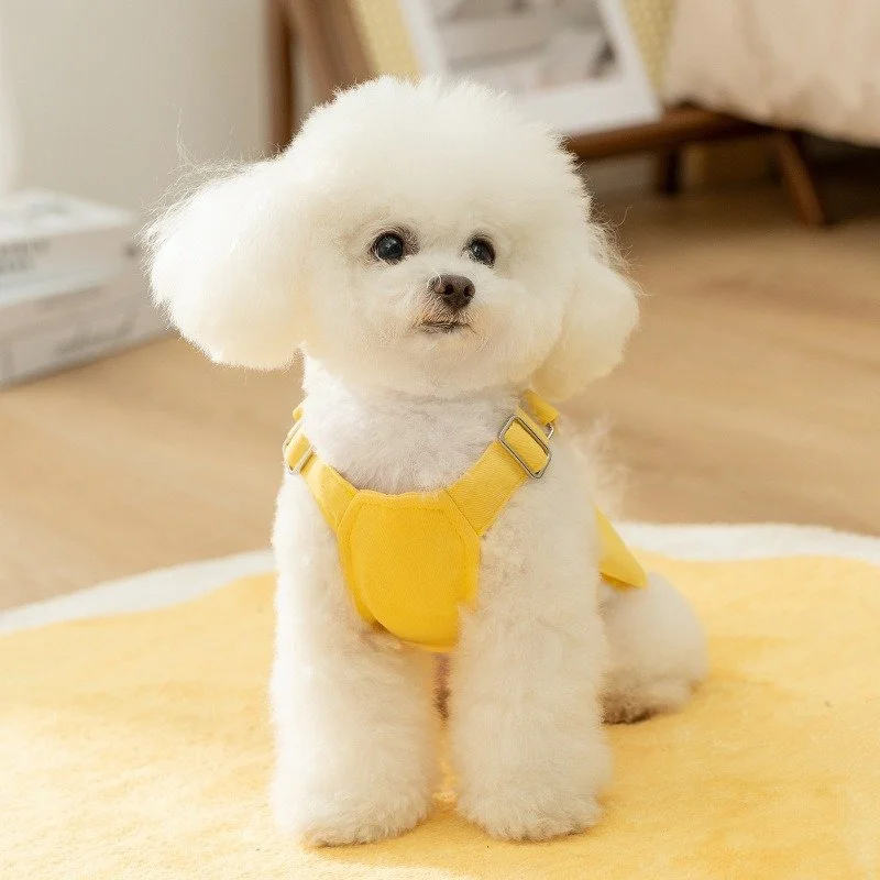 Yellow Plaid Pet Vest for Dogs