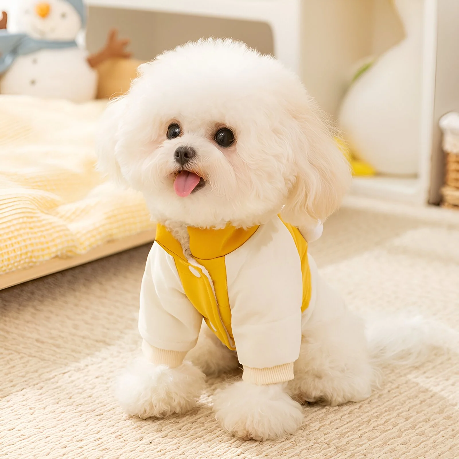 Cute Big Eyes Winter Dog Vest