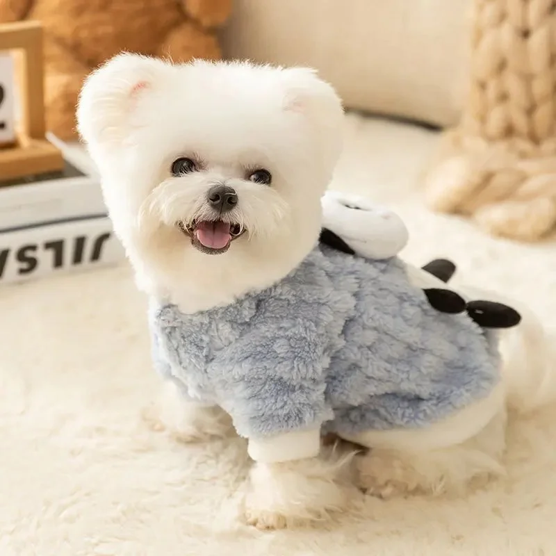 Korean Style Cartoon Panda Bear Winter Dog Clothes
