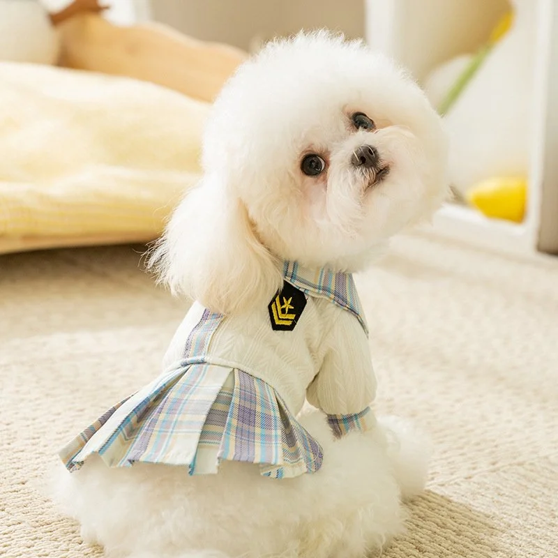 Preppy Plaid Dog Clothes
