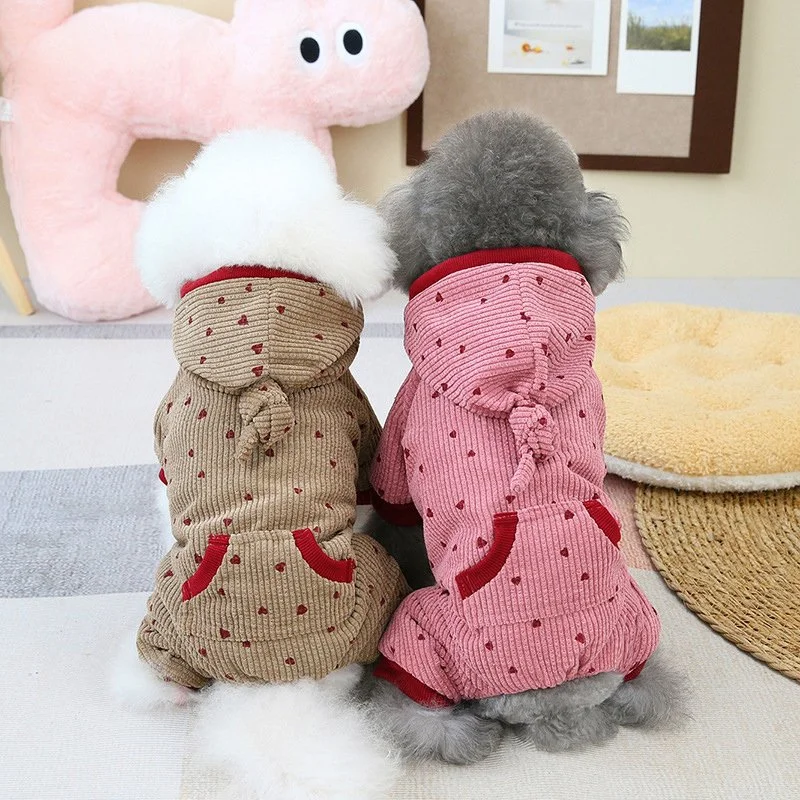 Corduroy Love Suit for Dogs