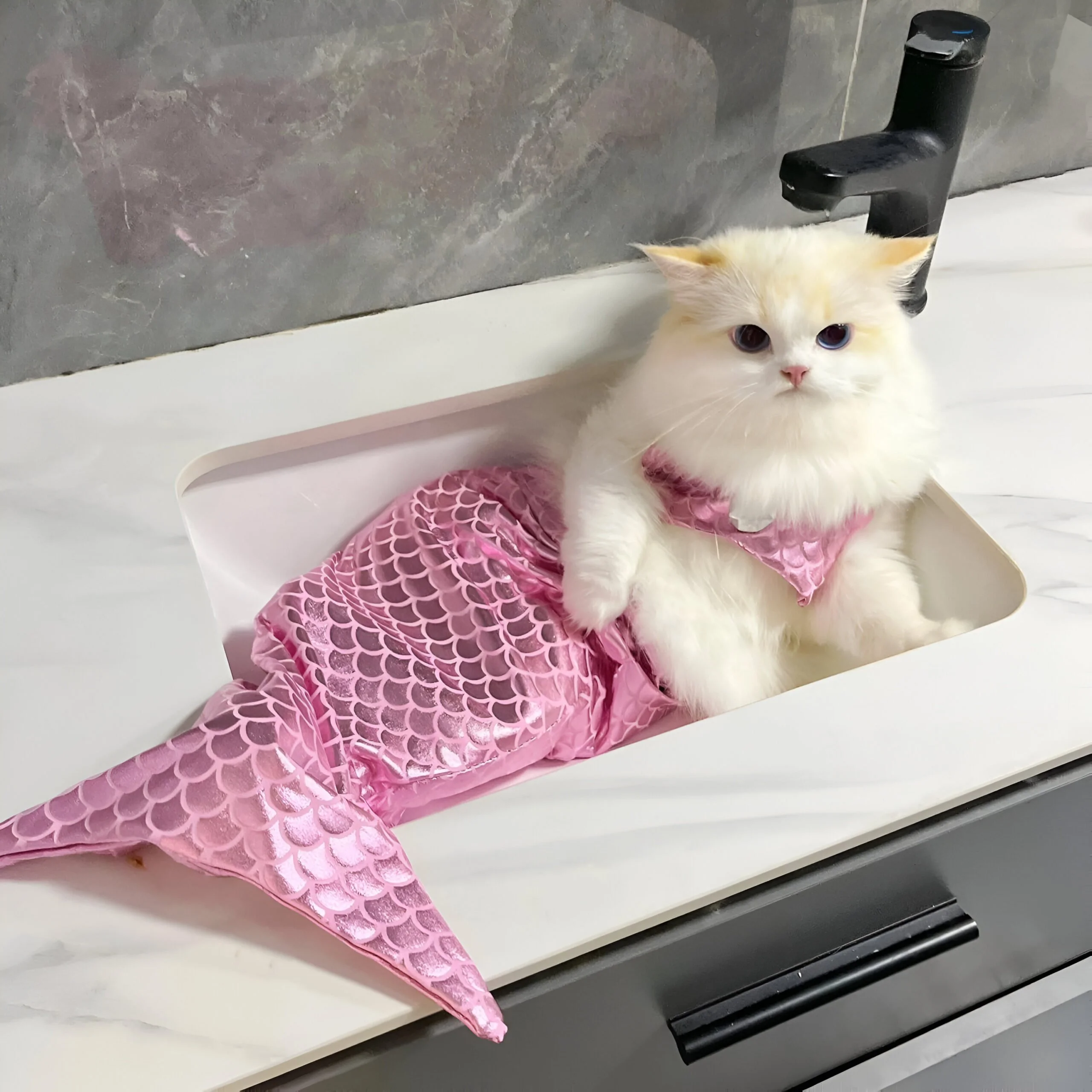 Mermaid Cat & Dog Swimsuit Costume