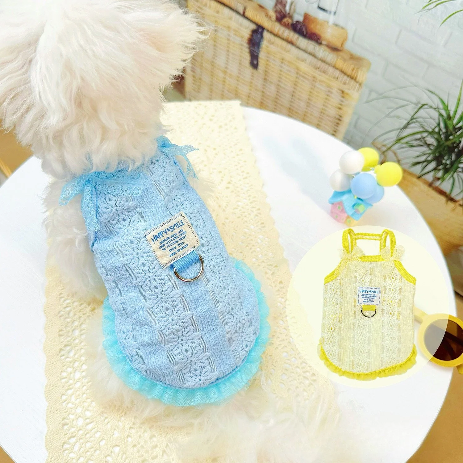 Pet Spring & Summer Breathable Suspender Cat & Dog Clothes for Small Dogs