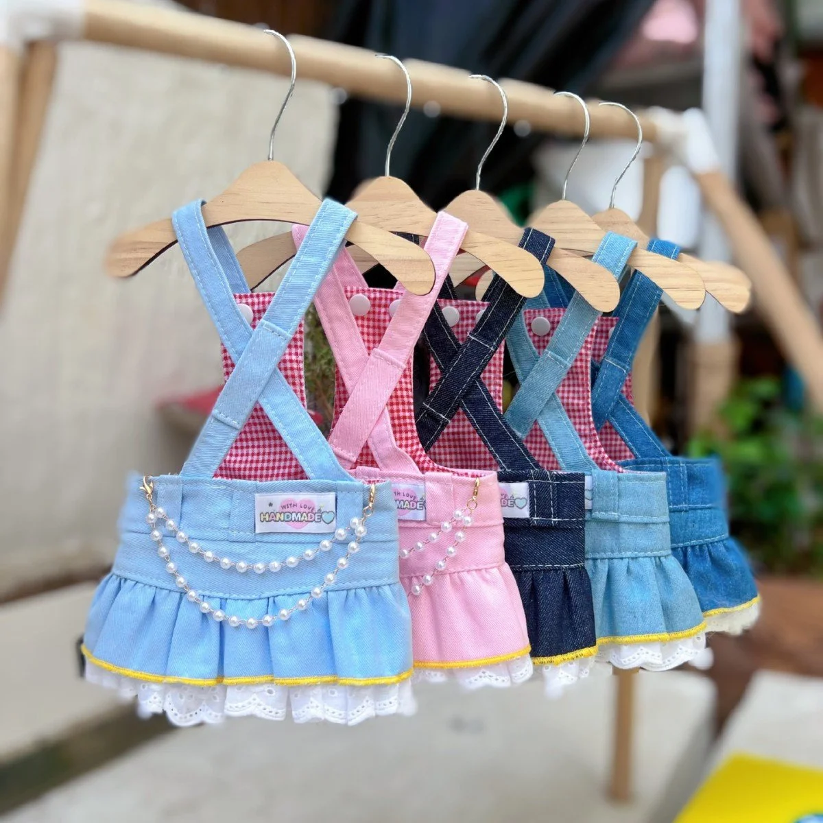 Adorable Cowboy Floral Dog Dress – Summer Strap Skirt for Small Dogs