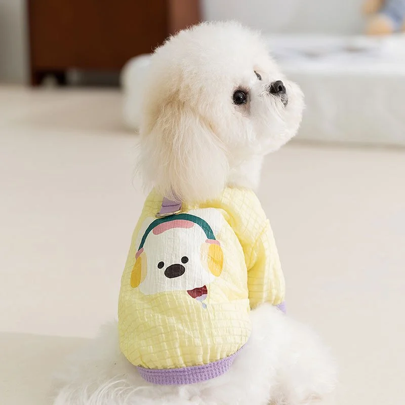 Lightweight Bubble Grid Pet T-Shirt for Small Dogs & Cats