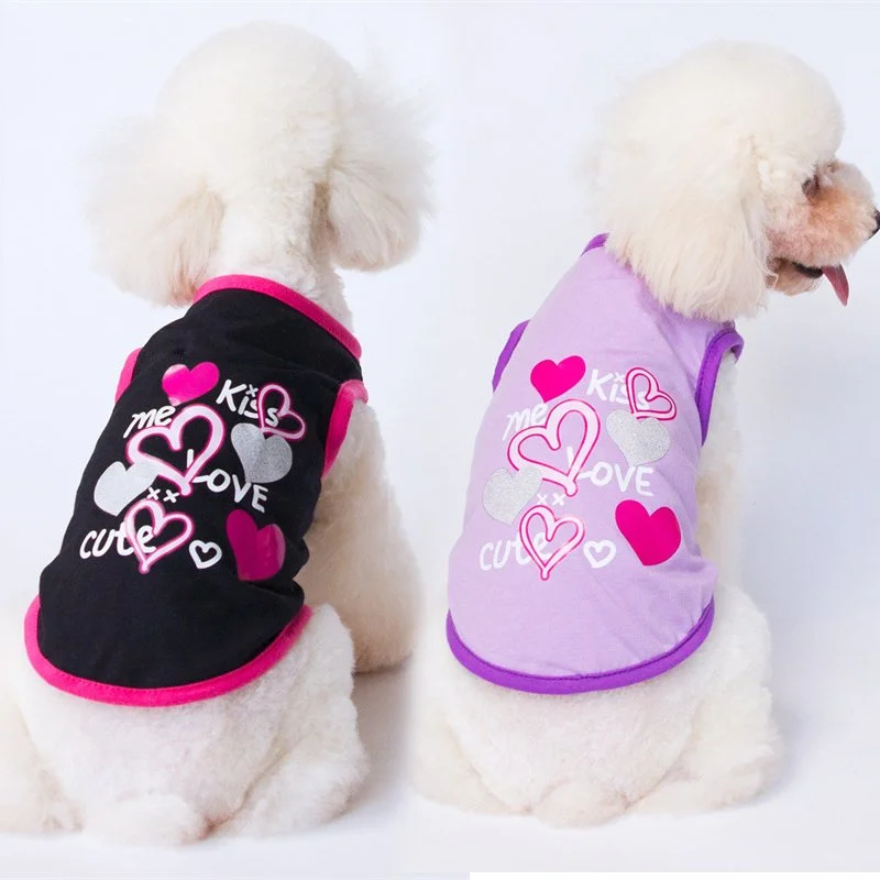 Summer Sleeveless Dog Vest Shirt for Small Breeds – Lightweight & Breathable